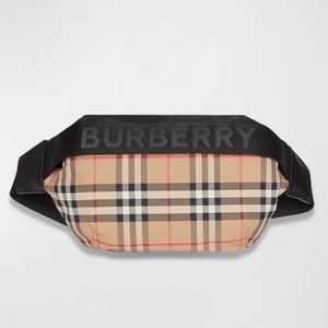 BRAND NEW 2022 Burberry Sonny Medium Vintage Check Belt Bag